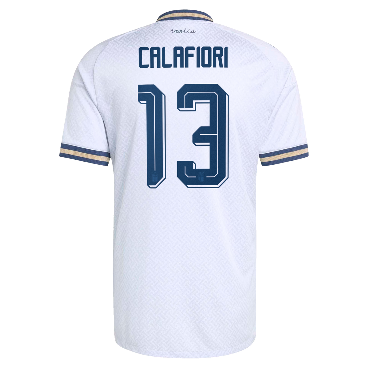 Riccardo Calafiori Italy National Team 2026 Away On-Field Jersey - Light Blue