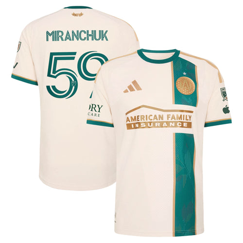 Aleksei Miranchuk Atlanta United FC 2026 Spirit of '96 On-Field  Patch Jersey - Tan