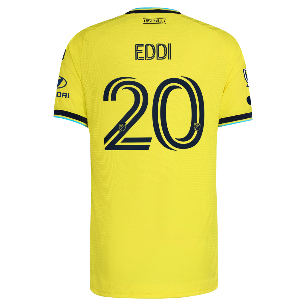 Edvard Tagseth Nashville SC 2026 The Reverb Kit On-Field Patch Jersey - Yellow