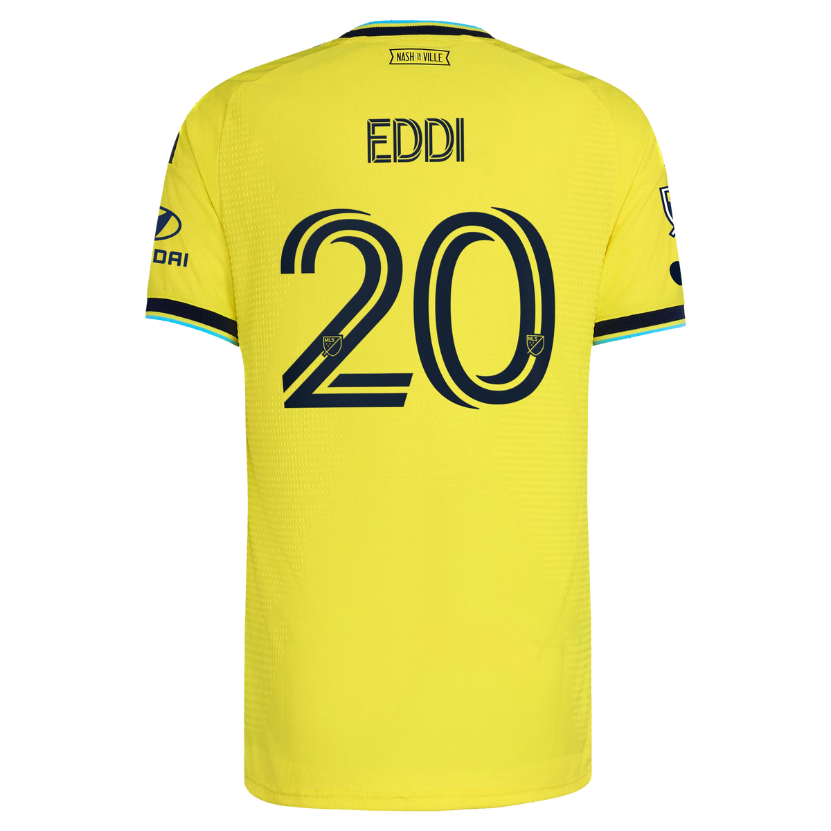 Edvard Tagseth Nashville SC 2026 The Reverb Kit On-Field Patch Jersey - Yellow