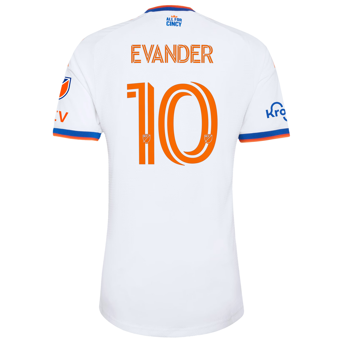 Evander da Silva Ferreira FC Cincinnati 2026 The Seven Hills Kit On-Field Patch Jersey - White