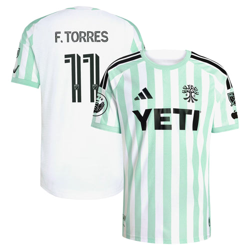 Facundo Torres Austin FC 2026 The Rooted Kit On-Field Patch Jersey - White