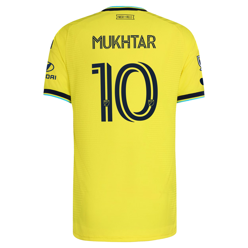 Hany Mukhtar Nashville SC 2026 The Reverb Kit On-Field Patch Jersey - Yellow