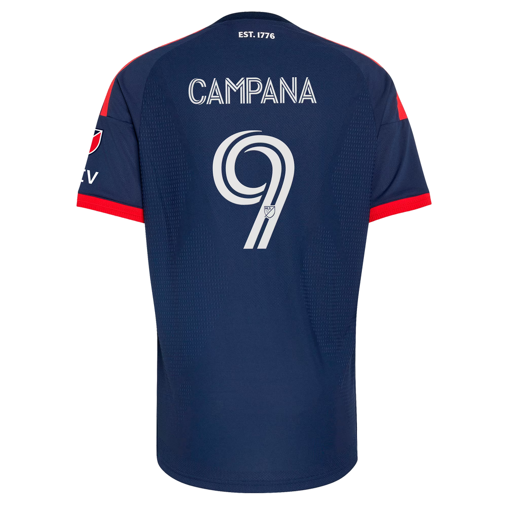 Leonardo Campana New England Revolution 2026 Independence Day On-Field Patch Jersey - Blue
