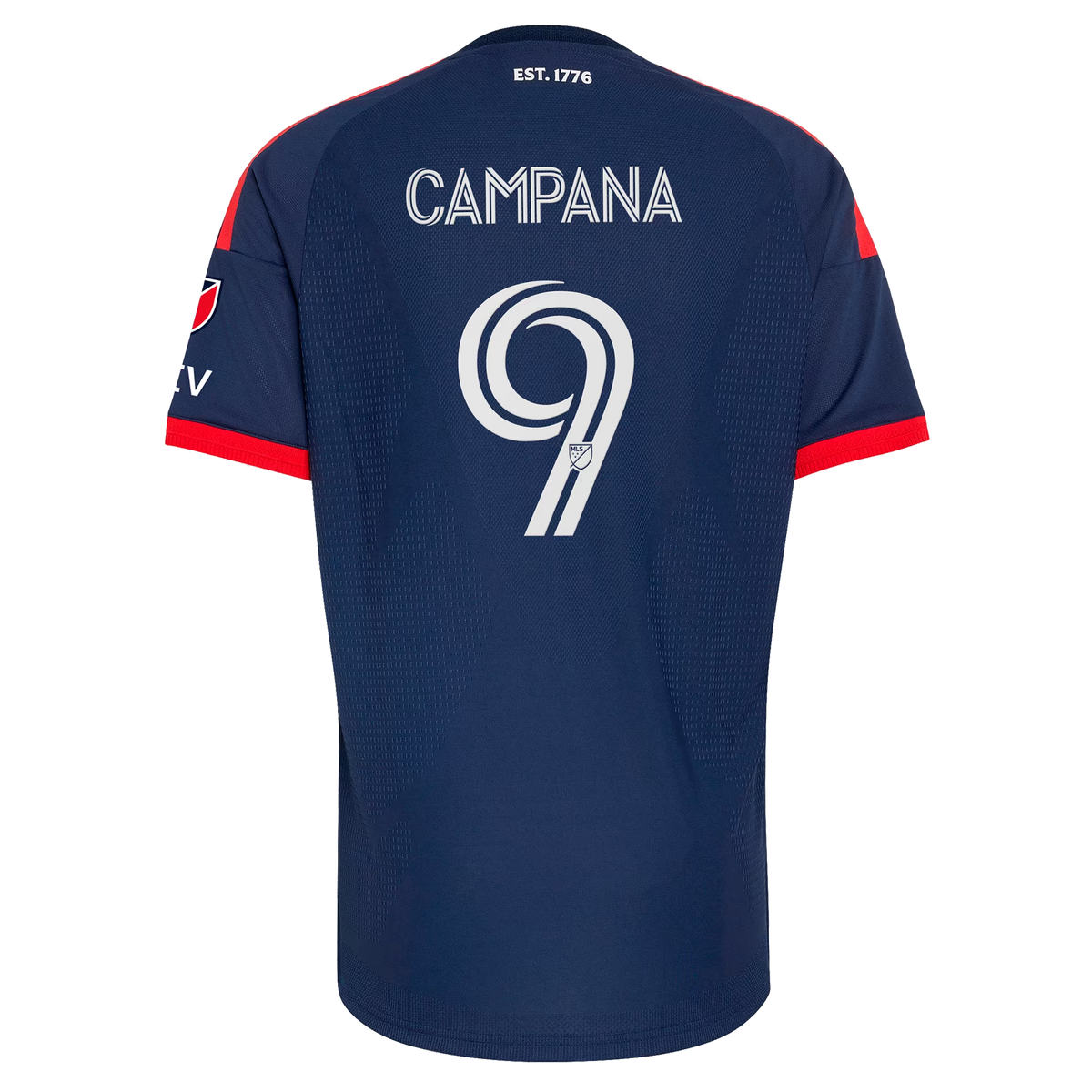 Leonardo Campana New England Revolution 2026 Independence Day On-Field Patch Jersey - Blue