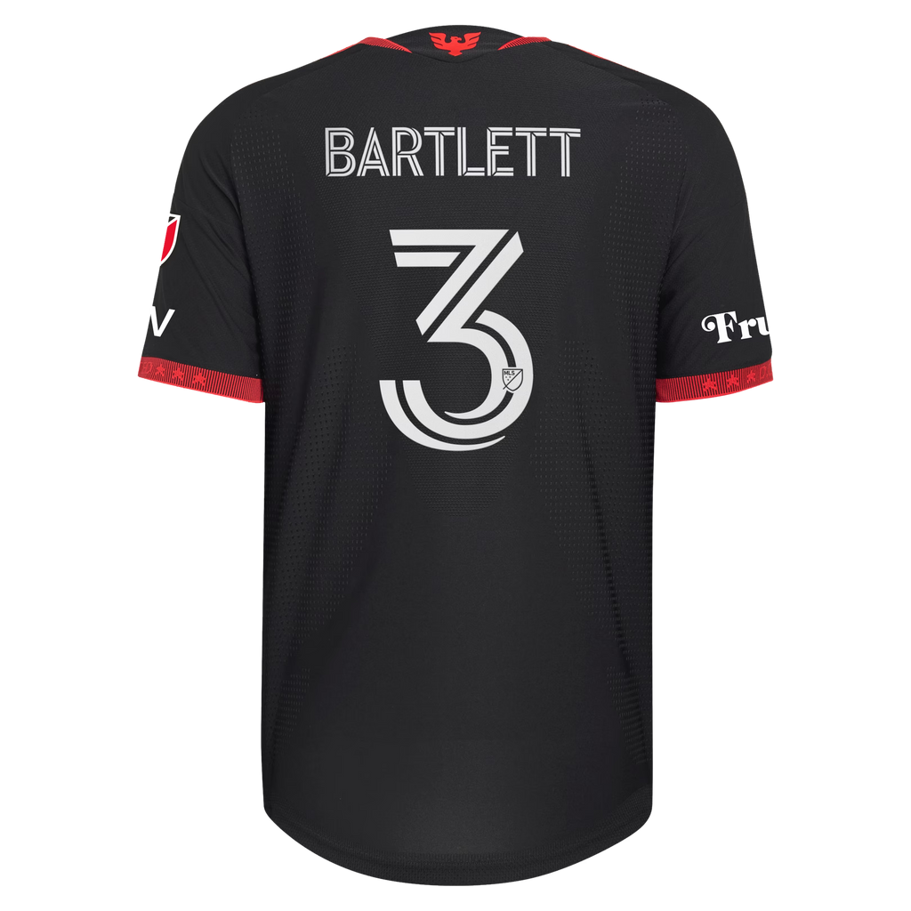 Lucas Bartlett D.C. United 2026 Black-and-Red Kit On-Field Patch Jersey - Black