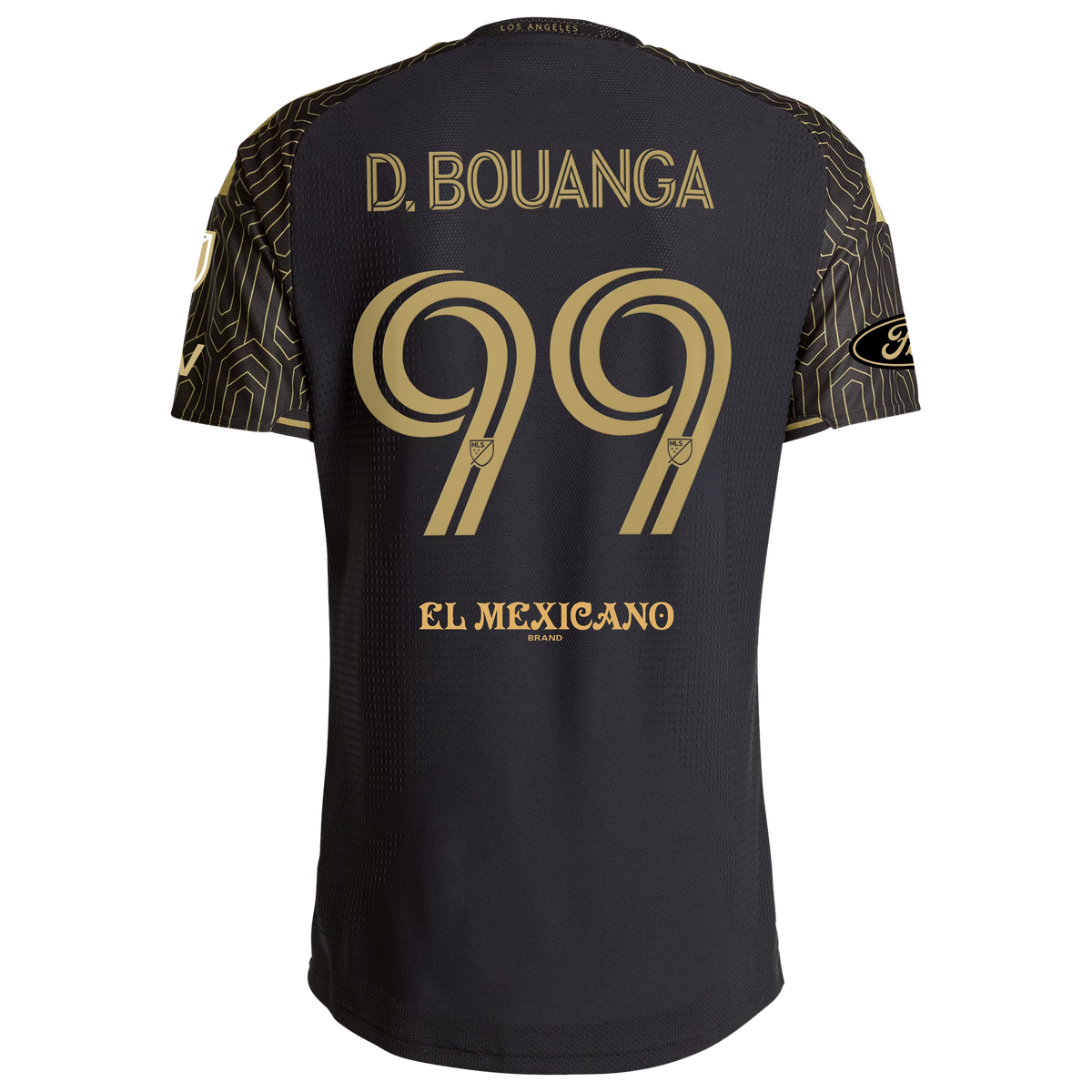 Denis Bouanga LAFC 2026 Primary Kit On-Field Patch Jersey - Black