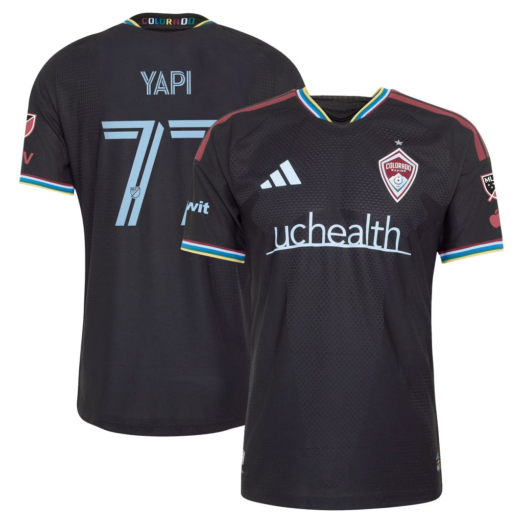 Darren Yapi Colorado Rapids 2026 Colorful Colorado On-Field  Patch Jersey - Black