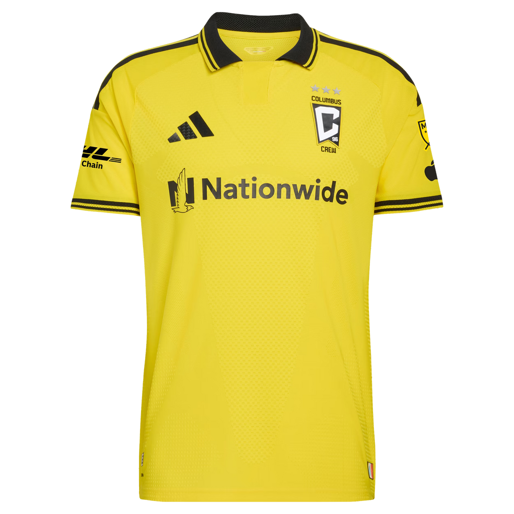 Steven Moreira Columbus Crew 2026 The Crafted for Excellence Kit On-Field Patch Jersey - Yellow
