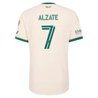 Steven Alzate Atlanta United FC 2026 Spirit of '96 On-Field  Patch Jersey - Tan