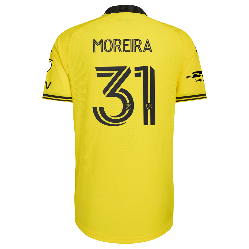 Steven Moreira Columbus Crew 2026 The Crafted for Excellence Kit On-Field Patch Jersey - Yellow