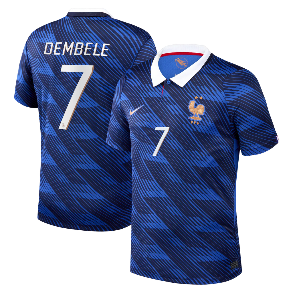 Ousmane Dembélé France National Team 2026 Home Stadium Jersey - Blue