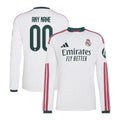 Real Madrid 2026/27 Home Custom Long Sleeve Jersey - White