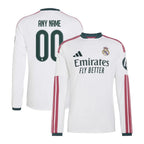 Real Madrid 2026/27 Home Custom Long Sleeve Jersey - White