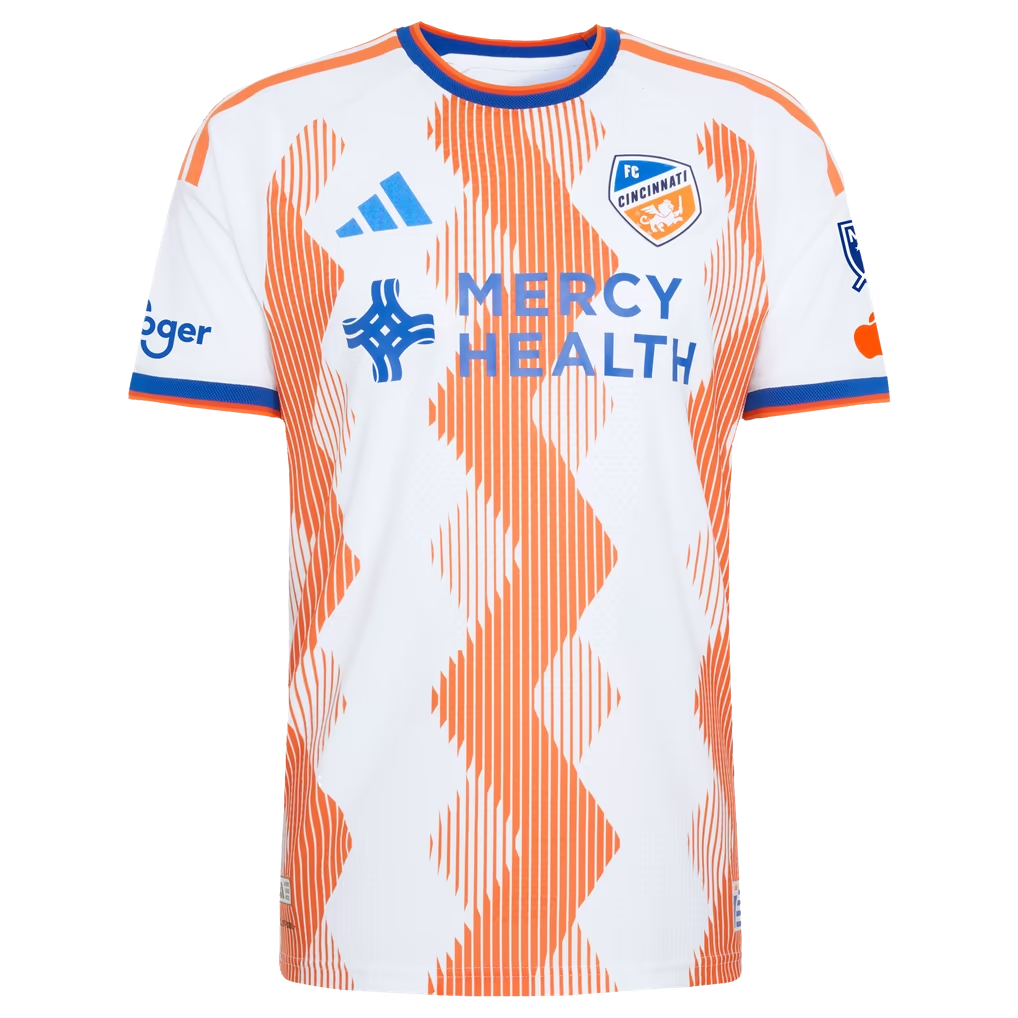 Kévin Denkey FC Cincinnati 2026 The Seven Hills Kit On-Field Patch Jersey - White