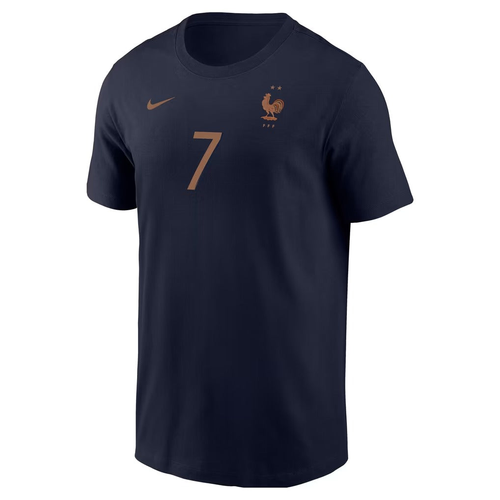 Ousmane Dembélé France National Team Name & Number T-Shirt - Navy