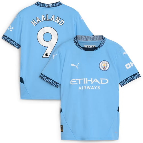 Erling Haaland Manchester City 2024/25 Home Player Jersey - Light Blue