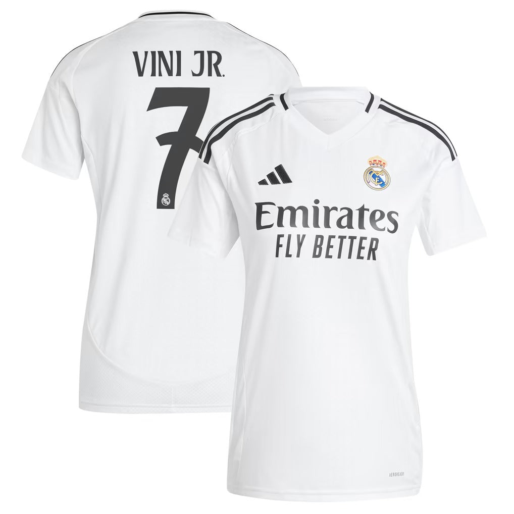 Vini Jr. Real Madrid Women's 2024/25 Home Player Jersey - White
