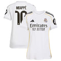 Kylian Mbappé Real Madrid Women's 2025/26 Home Player Jersey - White