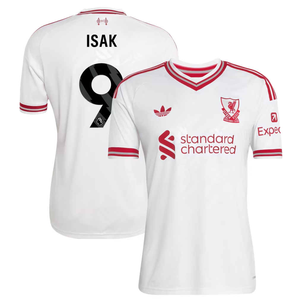 Alexander Isak Liverpool 2026/27 Away  Jersey - White