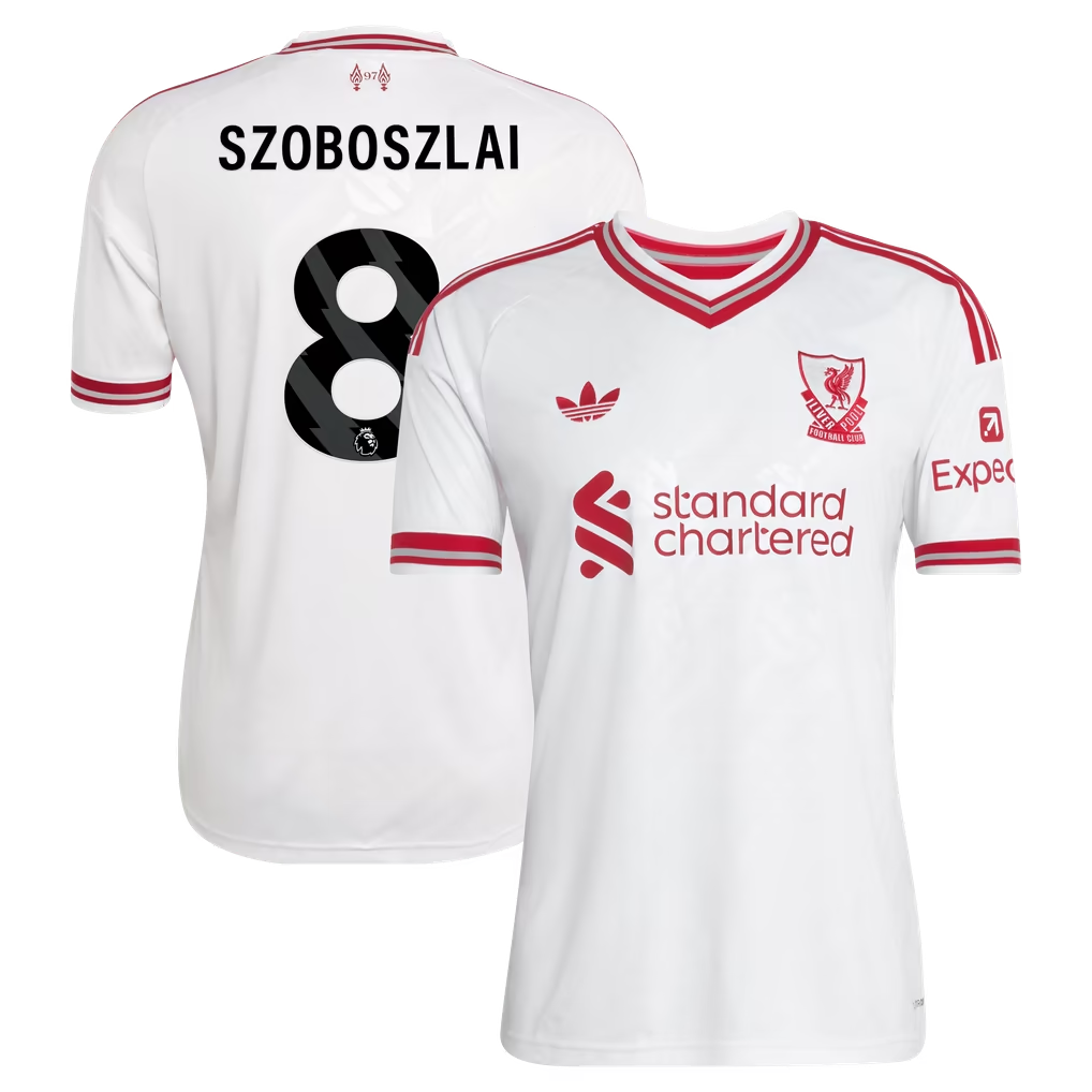 Dominik Szoboszlai Liverpool  2026/27 Away  Jersey - White