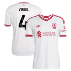 Virgil van Dijk Liverpool  2026/27 Away  Jersey - White