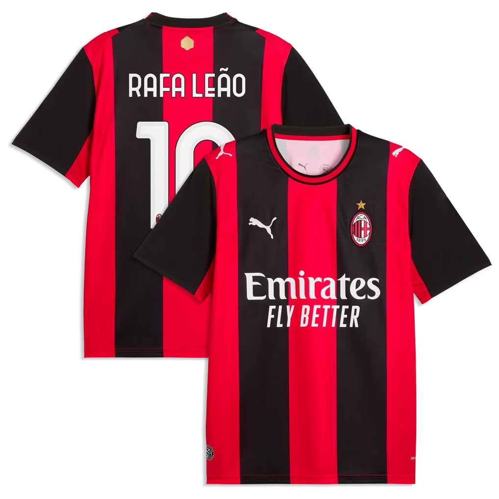 Rafael Leão AC Milan 2026/27 Home Jersey - Black/Red