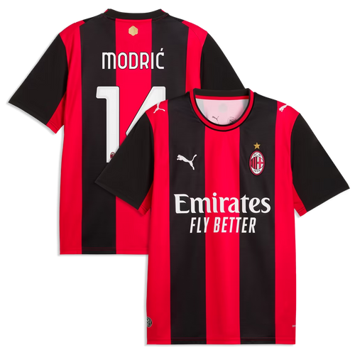 Luka Modrić AC Milan 2026/27 Home Jersey - Black/Red