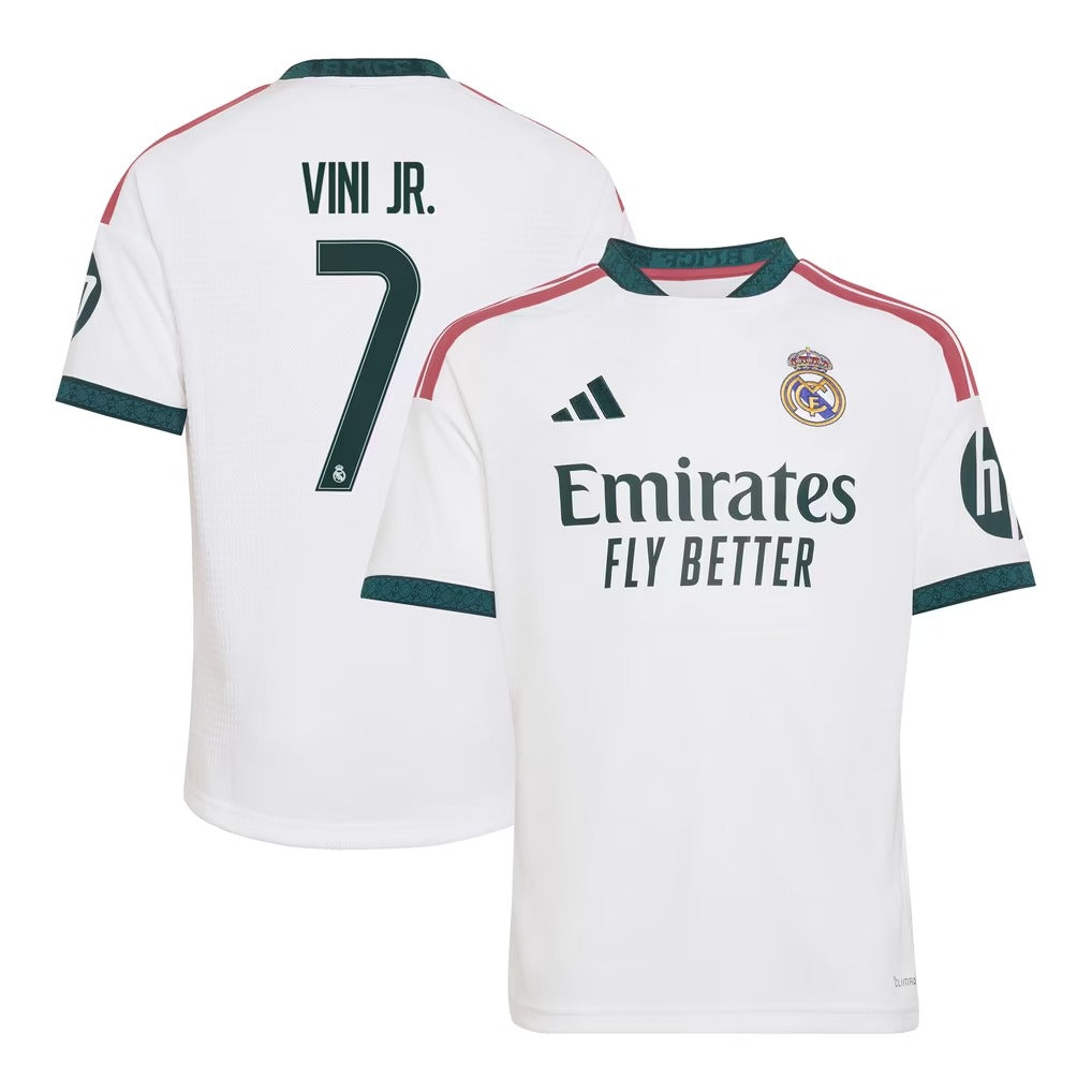 Vini Jr. Real Madrid Youth 2026/27 Home Jersey - White