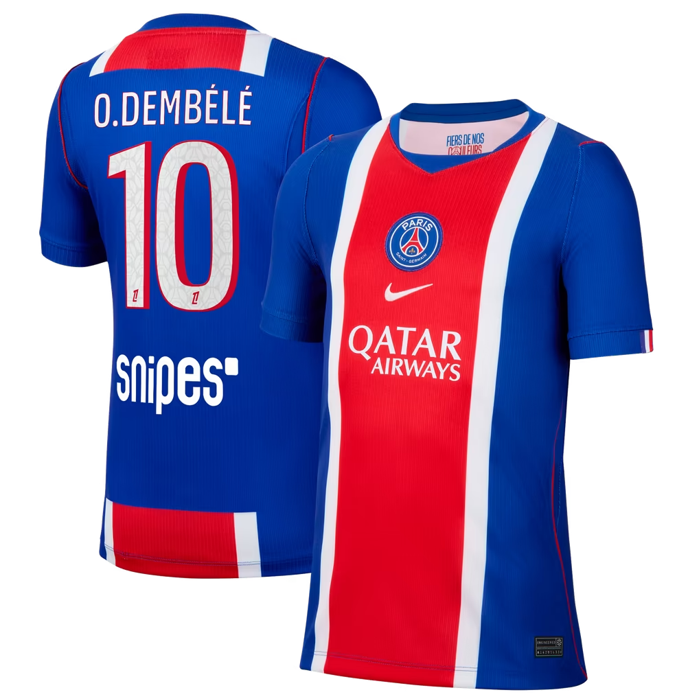 Ousmane Dembélé Paris Saint-Germain 2026/27 Home Stadium Jersey - Blue