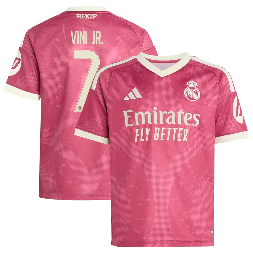 Vini Jr. Real Madrid Youth 2026/27 Third  Jersey - Pink