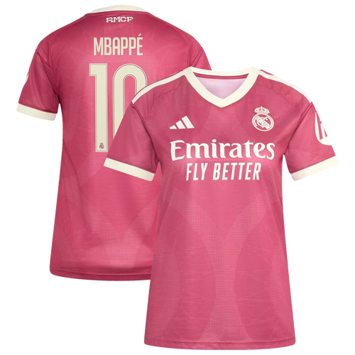 Kylian Mbappé Real Madrid Women's 2026/27 Third Jersey - Pink