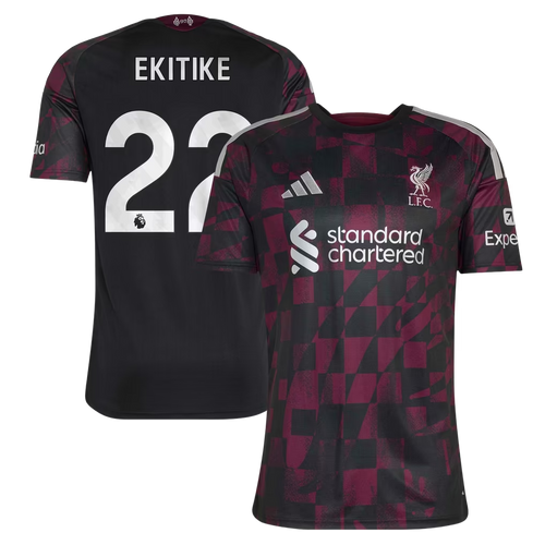 Hugo Ekitike Liverpool  2026/27 Third Jersey - Black