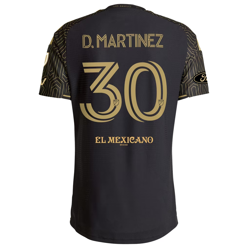 David Martínez LAFC 2026 Primary Kit On-Field Patch Jersey - Black