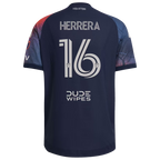 Héctor Herrera Houston Dynamo FC 2026 Mission Control On-Field Patch Jersey - Blue