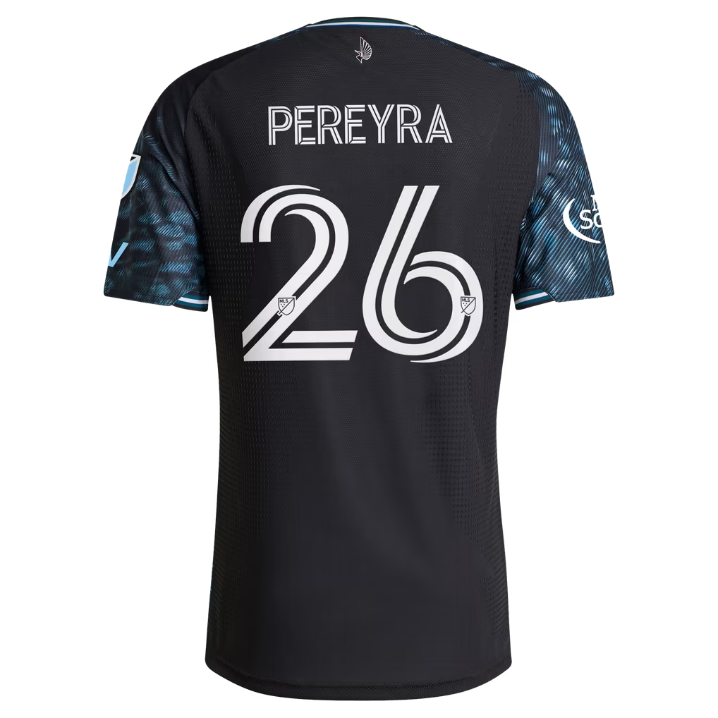 Joaquín Pereyra Minnesota United FC 2026 The Decade Kit On-Field  Patch Jersey - Black