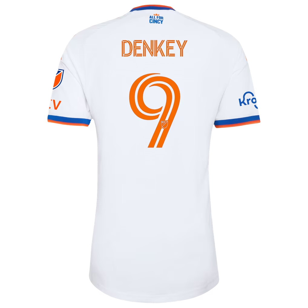 Kévin Denkey FC Cincinnati 2026 The Seven Hills Kit On-Field Patch Jersey - White