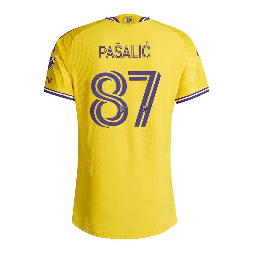 Marco Pašalić Orlando City SC 2026 Sunken Treasure Kit On-Field Patch Jersey - Yellow