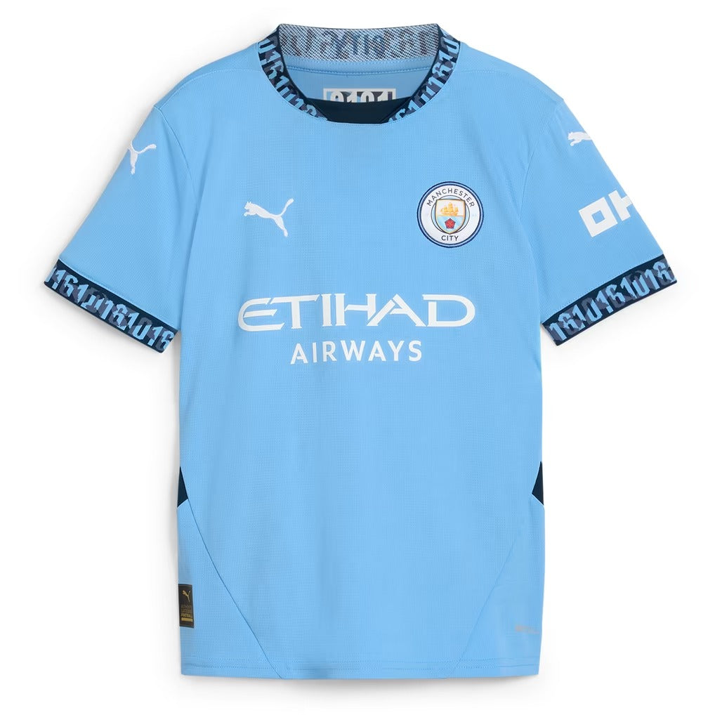 Erling Haaland Manchester City 2024/25 Home Player Jersey - Light Blue