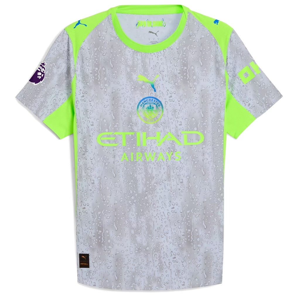 Manchester City 2025/26 Third Jersey - Green/Neon Green