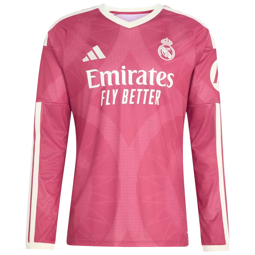 Kylian Mbappé Real Madrid 2026/27 Third Long Sleeve Jersey - Pink