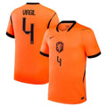 irgil van Dijk Netherlands National Team 2026 Home Match Jersey - Orange