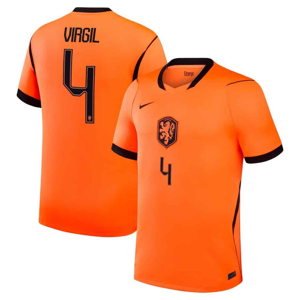 irgil van Dijk Netherlands National Team 2026 Home Match Jersey - Orange