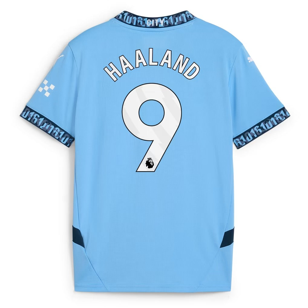 Erling Haaland Manchester City 2024/25 Home Player Jersey - Light Blue