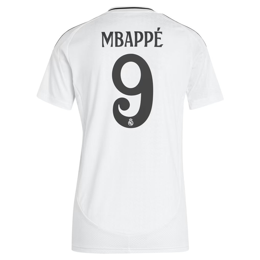 Kylian Mbappé Real Madrid Women's 2024/25 Home Player Jersey - White
