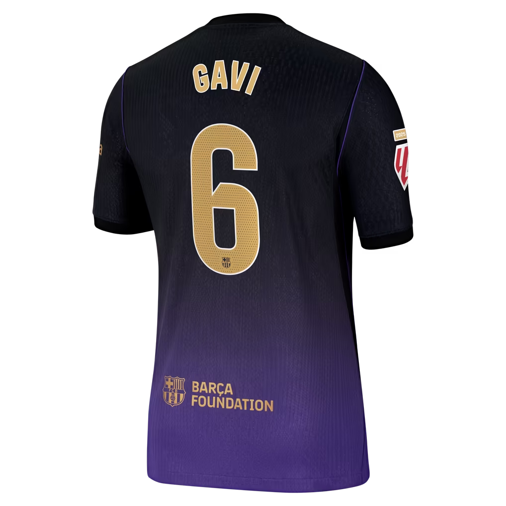 Gavi Barcelona 2026/27 Away Match Jersey - Purple