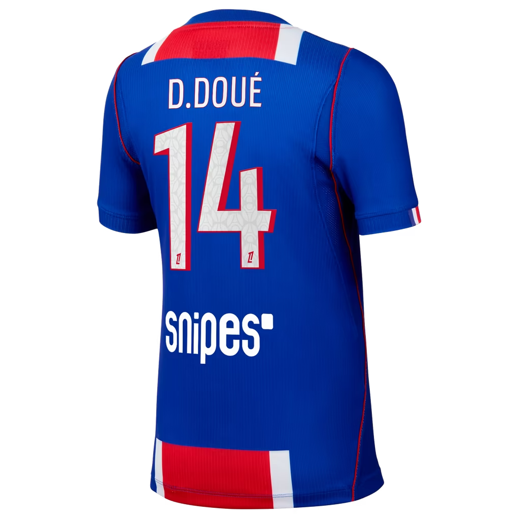 Désiré Doué Paris Saint-Germain 2026/27 Home Stadium Jersey - Blue
