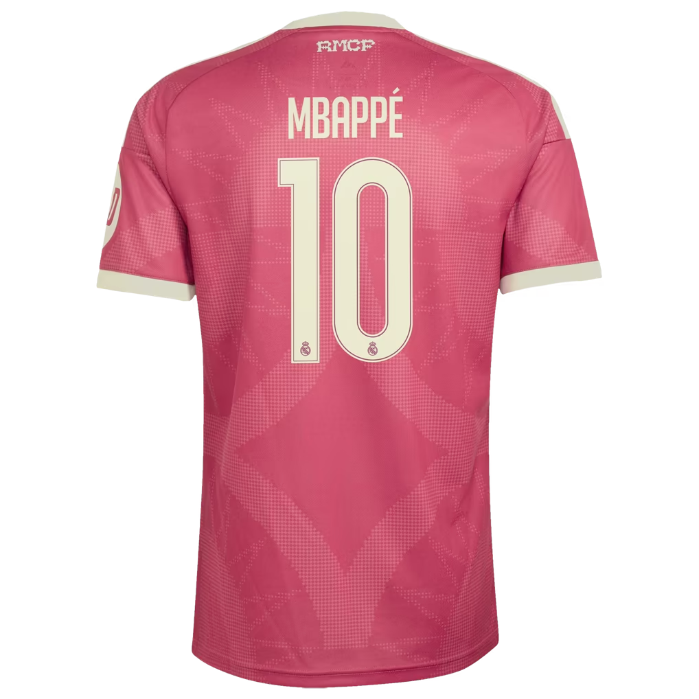 Kylian Mbappé Real Madrid Youth 2026/27 Third Jersey - Pink