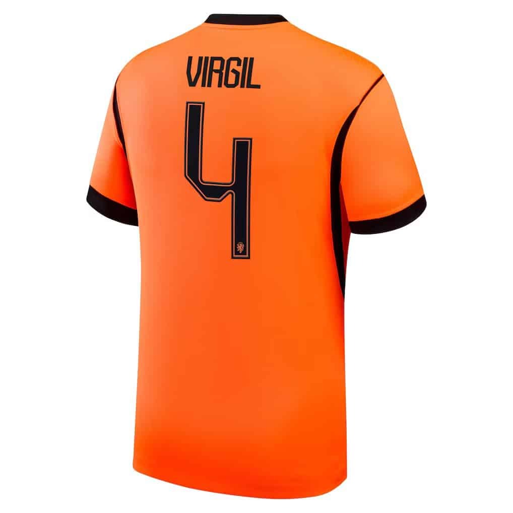 irgil van Dijk Netherlands National Team 2026 Home Match Jersey - Orange